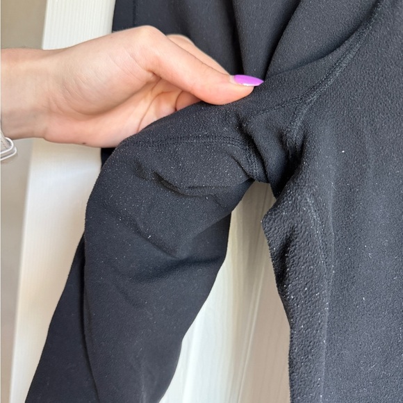 LULULEMON Groove Pant Black Low Rise Y2K Blue Waistband Yoga Pants Size 8 - Picture 7 of 8